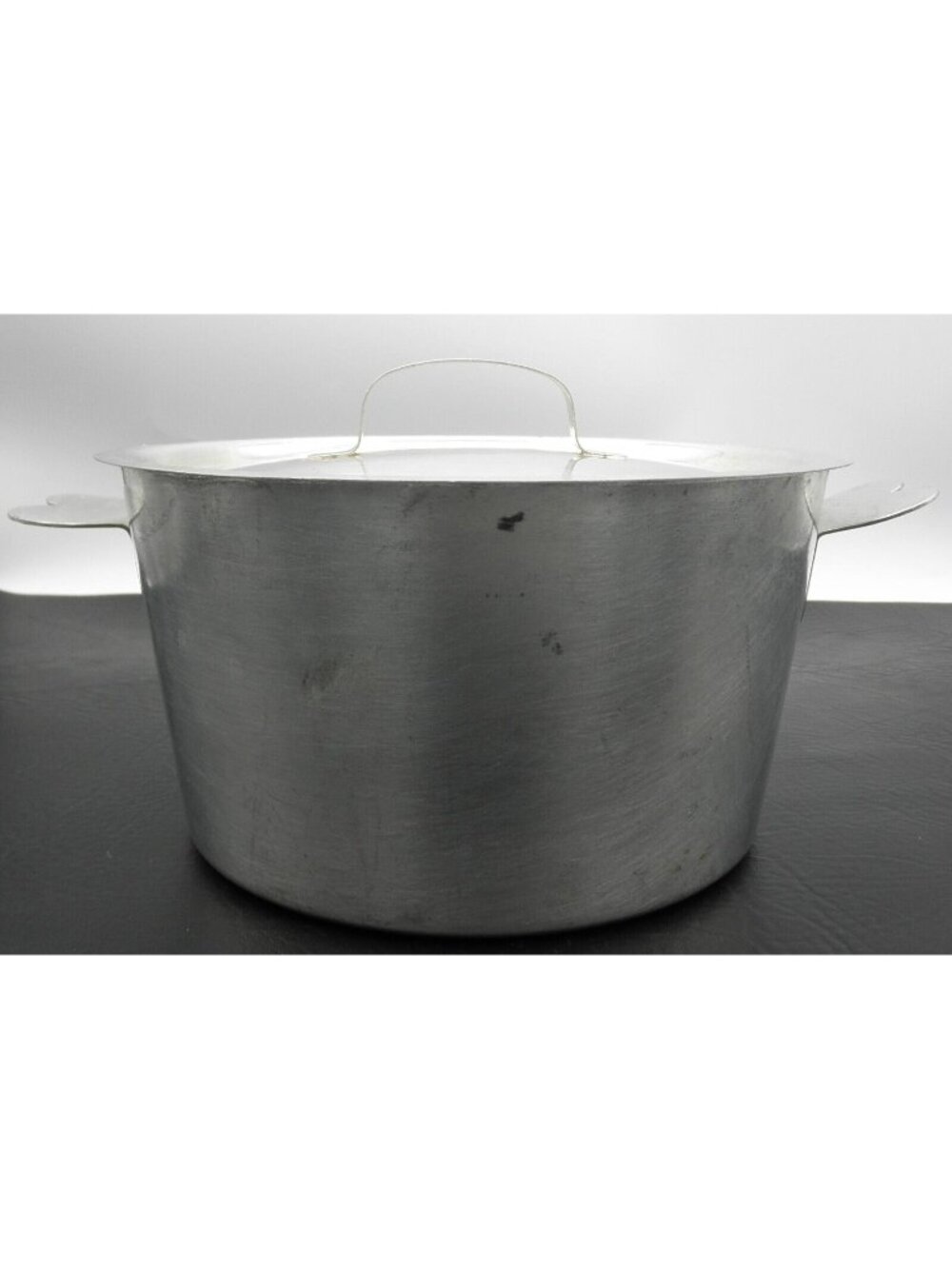 French Charlotte Pot Heart Handles France Flan Custard Pan No 18 with Lid Clean